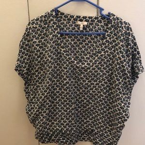 Joie silk shirt with elephant pattern